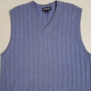 Mens CASHMERE Vest Classic V Neck Pullover Sweater